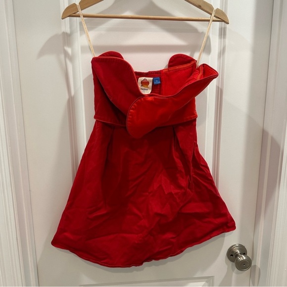 FARM Rio Strapless Red Dress - Picture 2 of 7